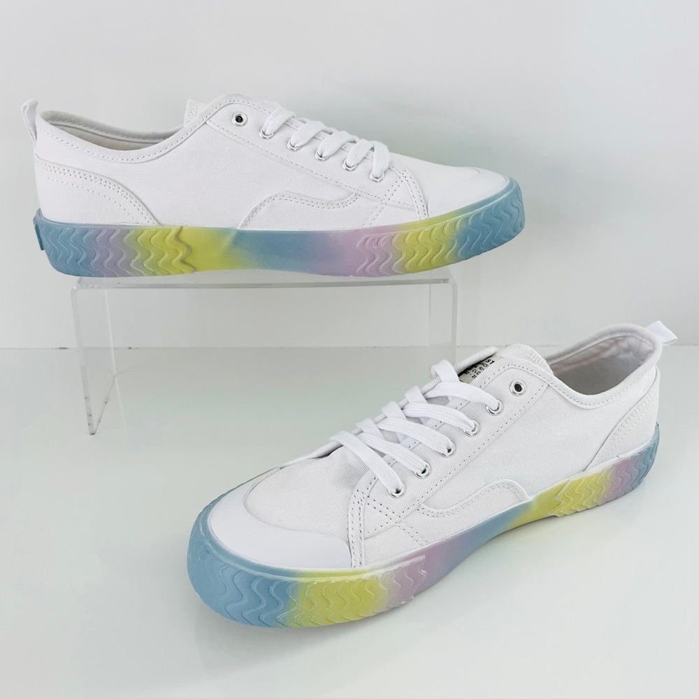 LEVI’S Modern Lo Dream Factory Sneakers in White Multicolor - Picture 4 of 13
